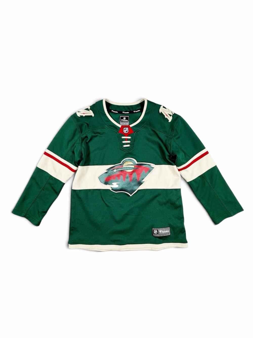 Fanatics Minnesota Wild Youth Home Replica Hockey Jersey Green L/XL